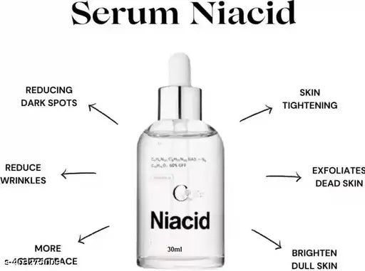 Niacid Face Serum -Skin Brightening & Anti-Aging Formula Repairs and Hydrates (Pack of 2)