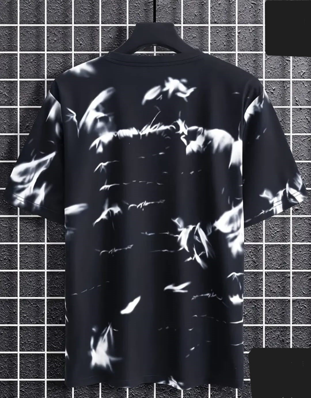 🌺 Black Floral Printed T-Shirt – Bold Streetwear Style for Men || TRENDZ WORK ||