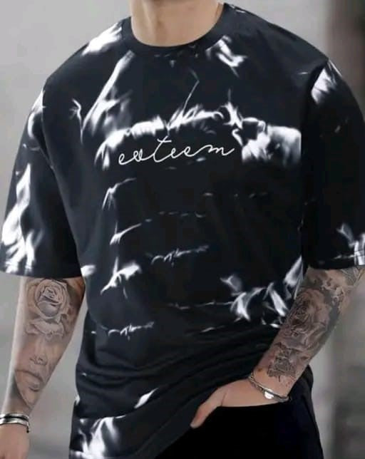 🌺 Black Floral Printed T-Shirt – Bold Streetwear Style for Men || TRENDZ WORK ||