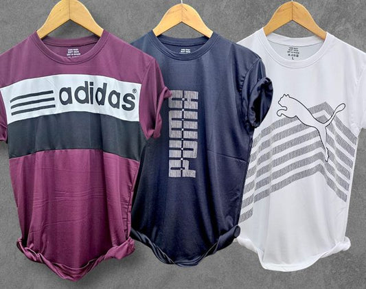 Stylish Combo Printed T-Shirt – Streetwear Sports Style (Pack of 3) || TRENDZ WORK ||
